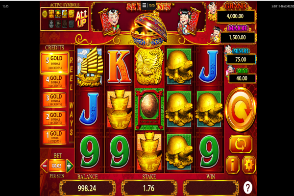 88 Fortune Slot Wild Symbol Win