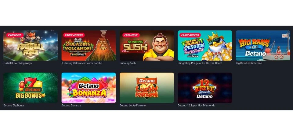 Betano Casino Slot Exclusives