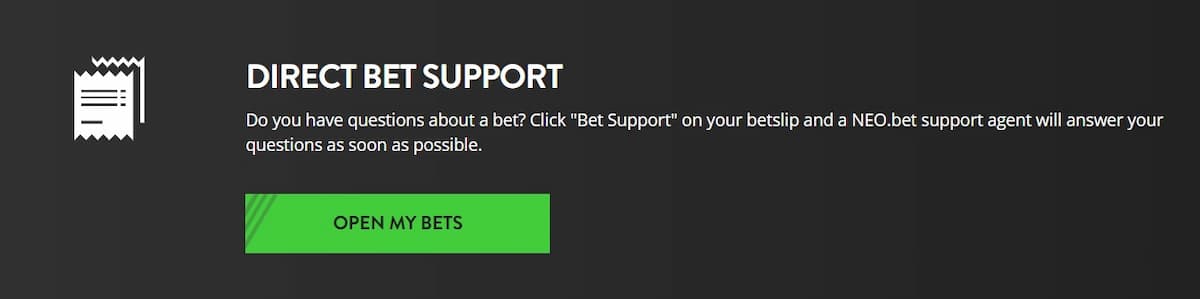 Neo.bet Bet Support