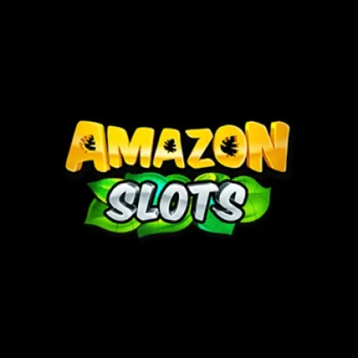 Amazon Slots Logo in black background